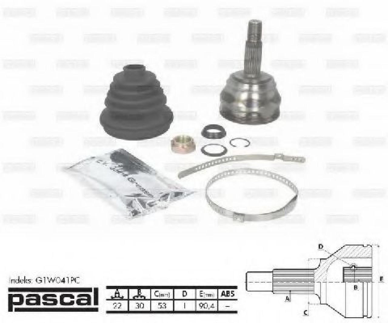 Set articulatie, planetara VW POLO (6N1) (1994 - 1999) PASCAL G1W041PC piesa NOUA