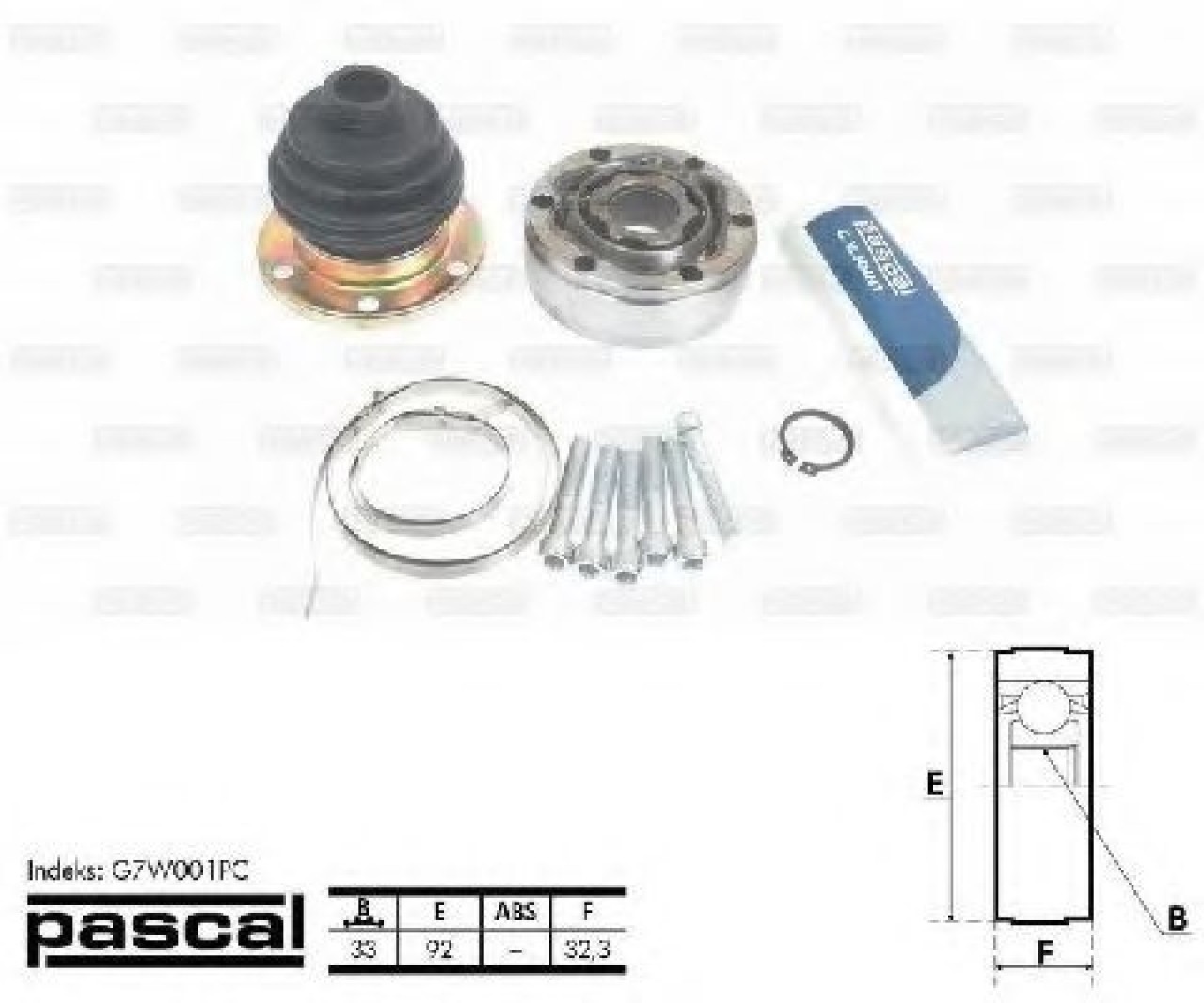 Set articulatie, planetara VW POLO Variant (6KV5) (1997 - 2001) PASCAL G7W001PC piesa NOUA