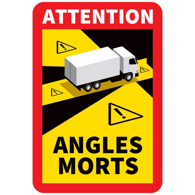 Set Autocolante Indicatoare „Unghi Mort” Fr (6 Buc. – Camion) 011122-1