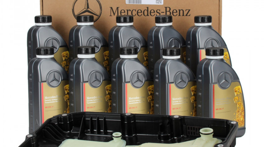 Set Baie Ulei + Filtru Ulei Cutie Viteze Automata Oe Mercedes-Benz A7252703707 Set 10 Buc Ulei Transmisie Automata Oe Mercedes-Benz 236.17 1L A002989060312