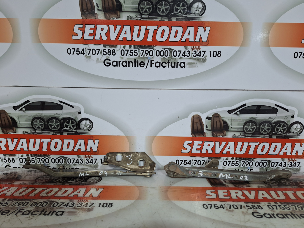 Set balamale capota fata Mercedes-Benz M-Class (1998-2005) [W163] 2.7 Motorina 2003, STANGA + DREAPTA