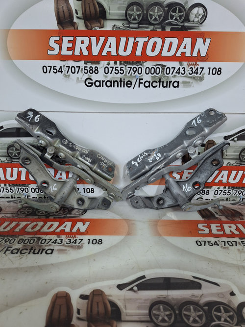 Set balamale capota fata Mercedes-Benz S-Class (2005-2009) [W221] 3.0 Motorina 2008, STANGA + DREAPT...