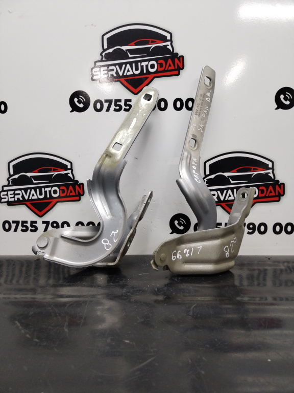 Set balamale capota fata Volkswagen Sharan (2010-2020) [7N] 2.0 Motorina 2012, STANGA+DREAPTA / 7N0823302B / 7N0823301B