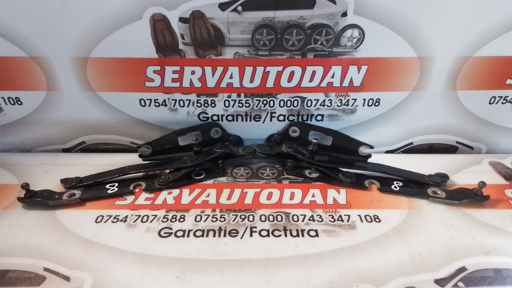 Set balamale capota spate Audi A4 (2004-2008) [8EC, B7] 2.0 Motorina 2007, STANGA+DREAPTA / 8E5827301C / 8E5827302G