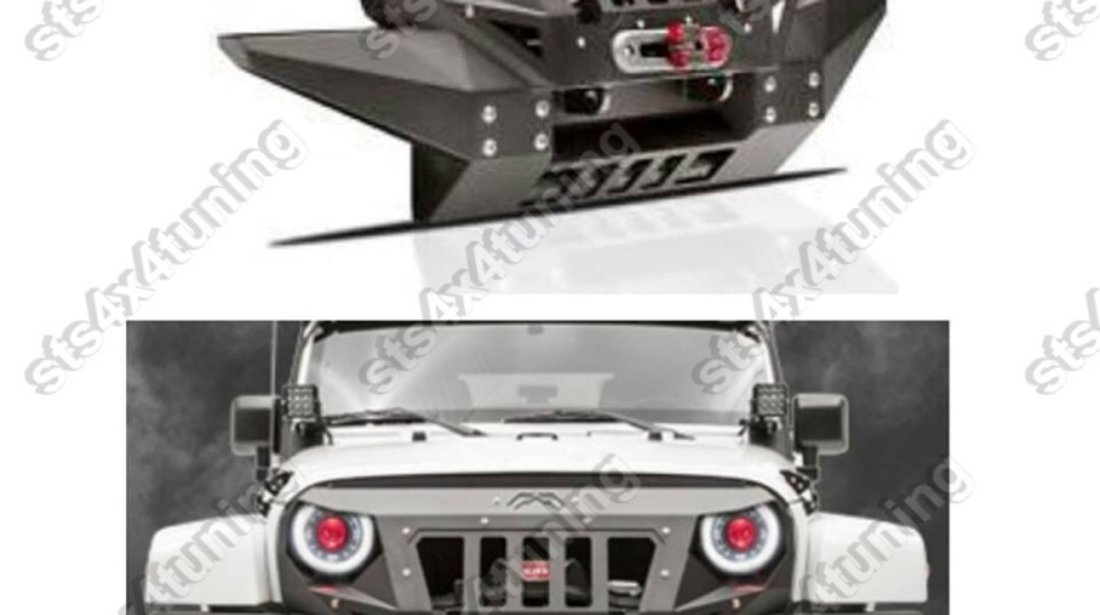 SET BARA FATA SI GRILA FATA JEEP WRANGLER JK 2007-2017 [ARMOR FACE][V1]