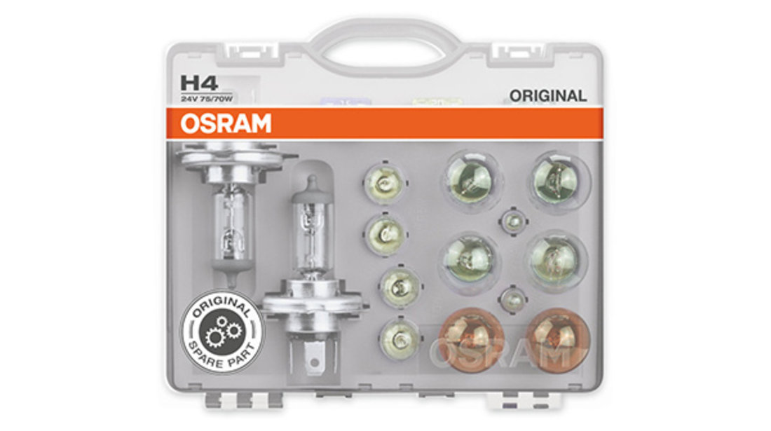 SET BECURI AUTO DE REZERVA CAMION 24V H4 OSRAM CLKH424V OSRAM