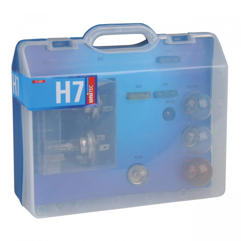 Set Becuri Auto Rezervă Unitec 2 X H7 12V 55W 73085