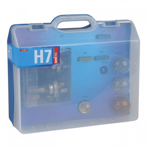 Set Becuri Auto Rezervă Unitec 2 X H7 12V 55W 73085