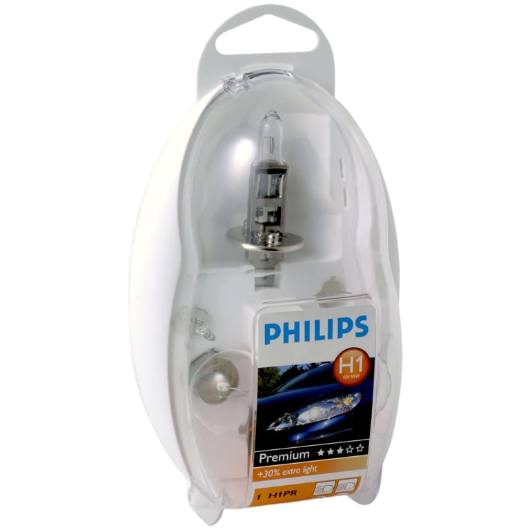 Set Becuri Auto Rezerva Philips H1 12V 55W Easykit 55472EKKM