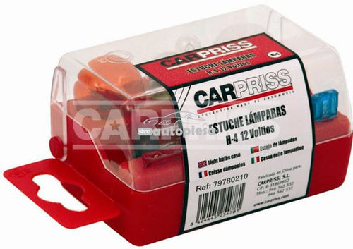 Set becuri de rezerva Carpriss H4 / W5W / PY21W / P21/W / R5W 79780210 piesa NOUA