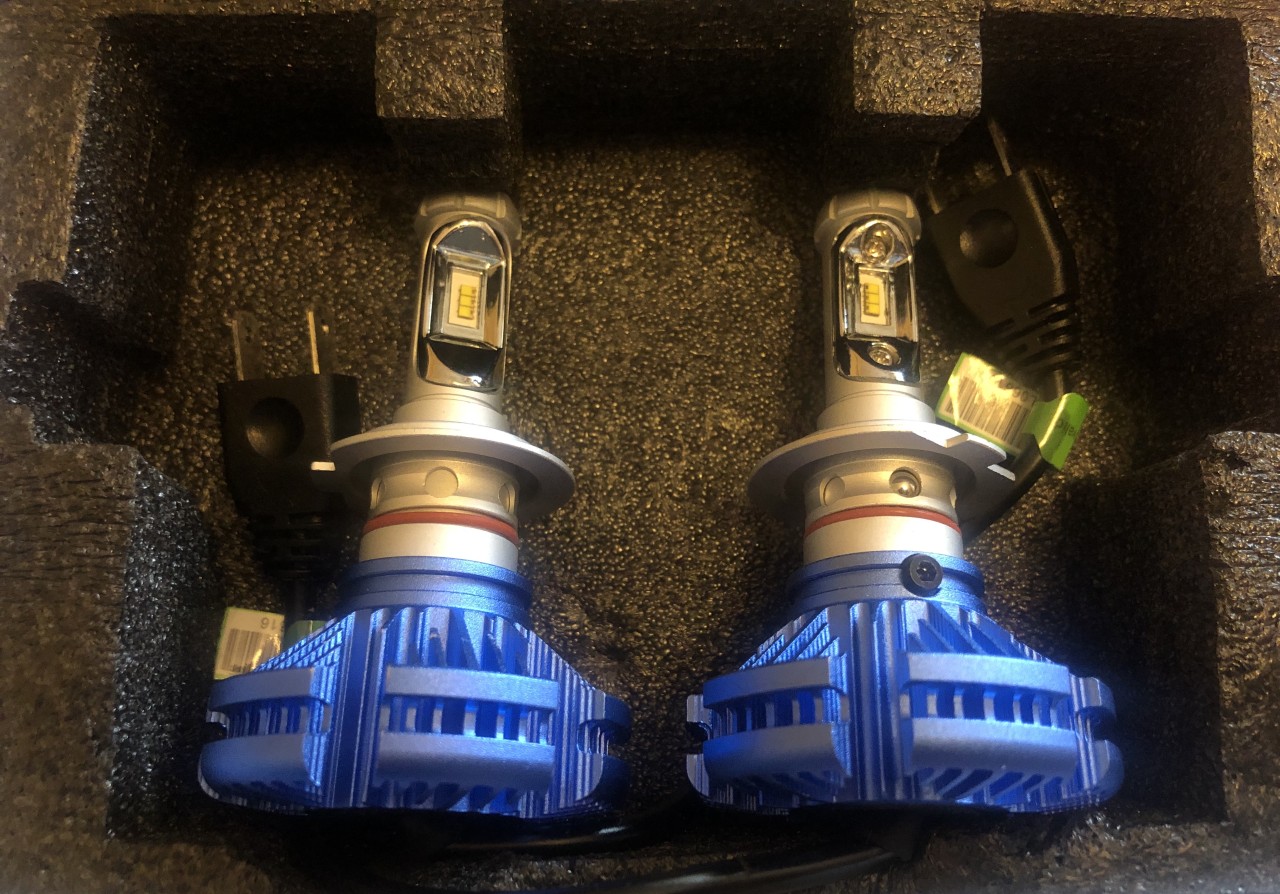 Set becuri led COB  / H7 putere 50w Foar
