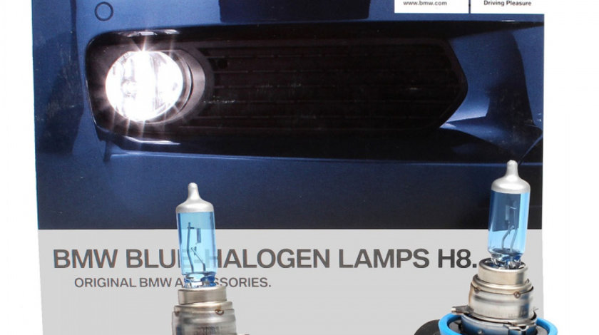 Set Becuri Oe Bmw Blue Halogen Lampa H8 2 Buc 63112359505