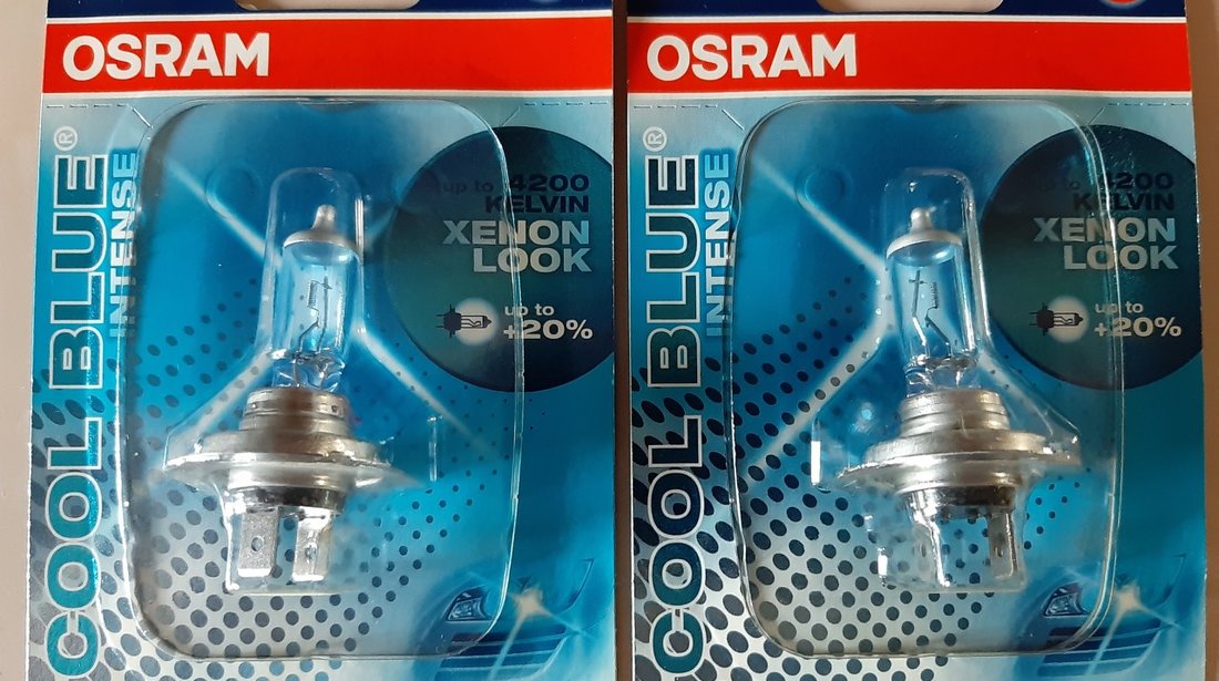 Set becuri Osram H4 si H1 Night Breaker, H7 Cool Blue