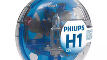 Set Becuri Rezerva Philips H1 12V 55W P14,5s + Bec...