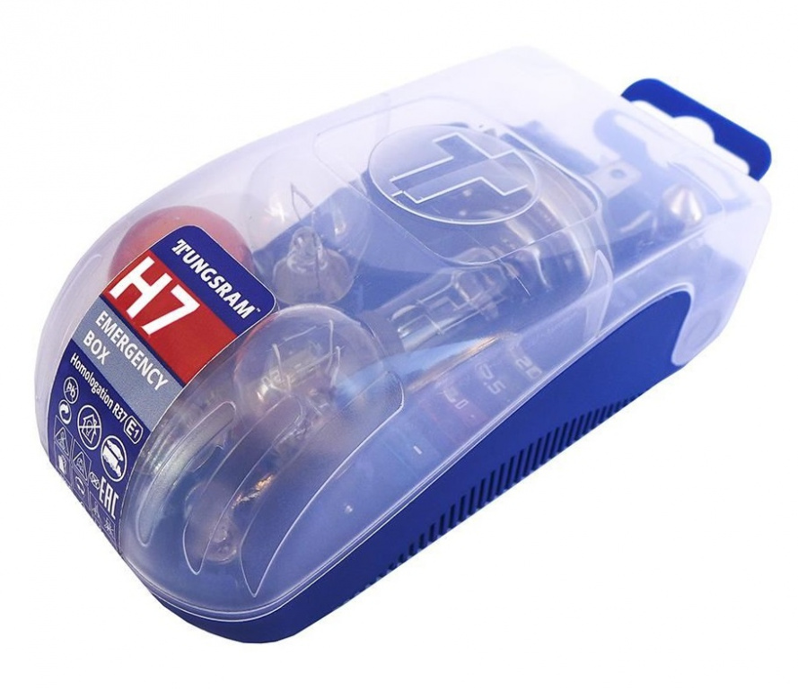 Set Becuri Rezerva Si Sigurante Tungsram H7 12V 55W 999BL1436