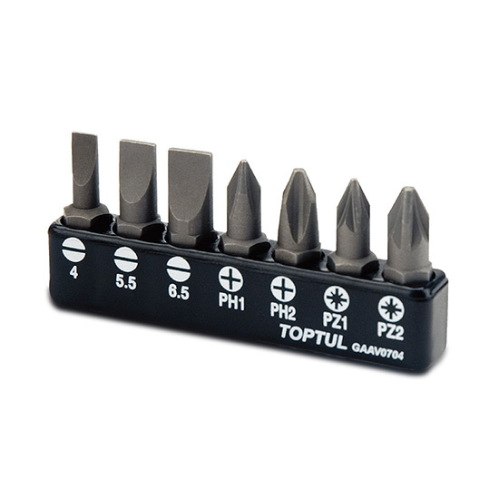 Set Bit De Surubelnita 7 Buc 1/4H Toptul GAAV0704