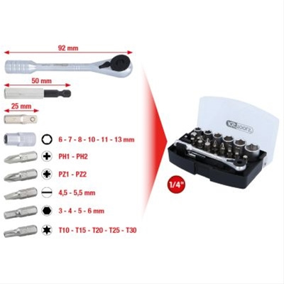 Set Biti 1/4, 24 Pcs Ks Tools 911.2010