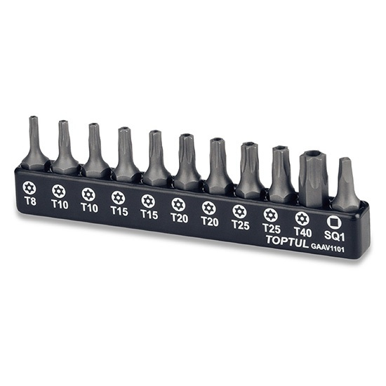 Set Biti De Surubelnita 11 Buc T8-T4 Toptul GAAV1101