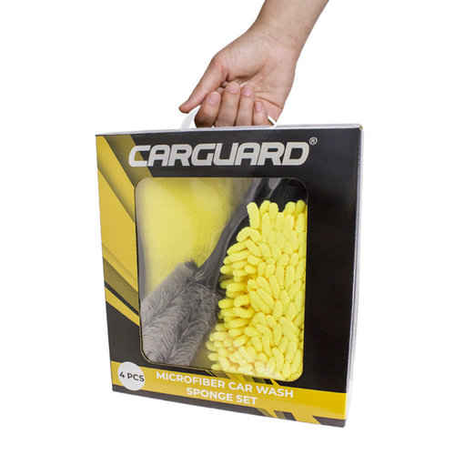 Set Burete Cu Microfibre + Perie Curatat Jante Carguard MSC001