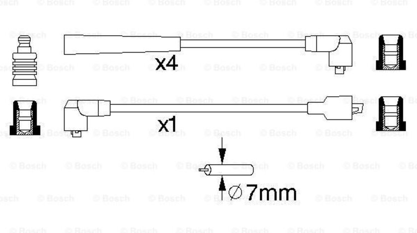 Set cablaj aprindere (0986356745 BOSCH) ROVER