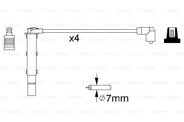 Set cablaj aprindere (0986356787 BOSCH) FIAT,LANCIA