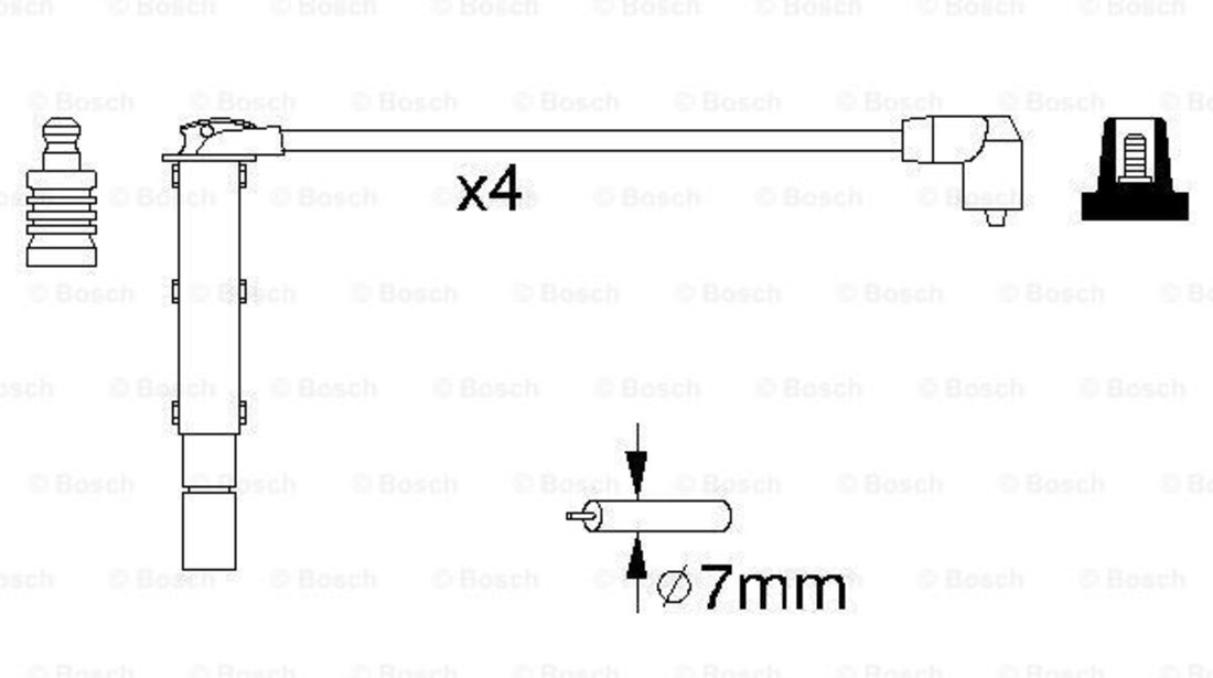 Set cablaj aprindere (0986356787 BOSCH) FIAT,LANCIA