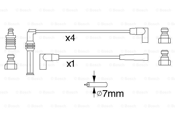 Set cablaj aprindere (0986356884 BOSCH)
