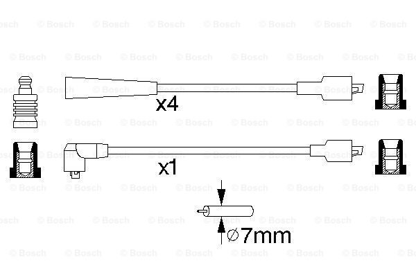 Set cablaj aprindere (0986357131 BOSCH) LANCIA