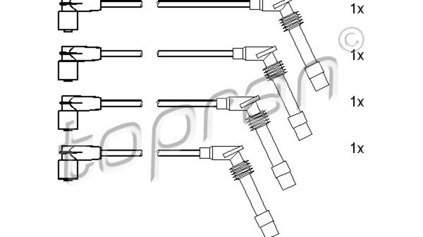 Set cablaj aprindere (205103 HAN) OPEL,VAUXHALL