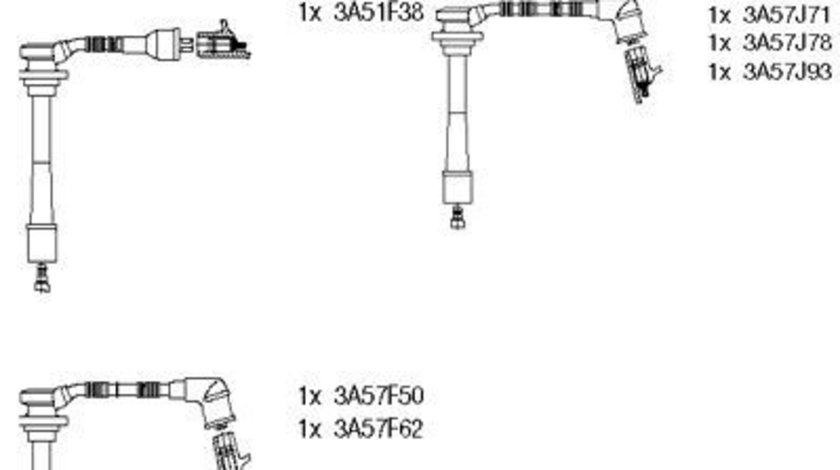 Set cablaj aprindere (3A00159 BRM) KIA