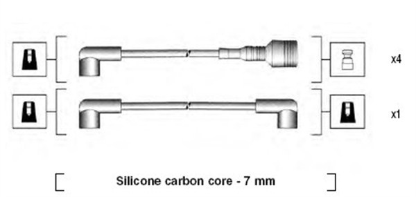 Set cablaj aprindere (941044120502 MAGNETI MARELLI) ALFA ROMEO