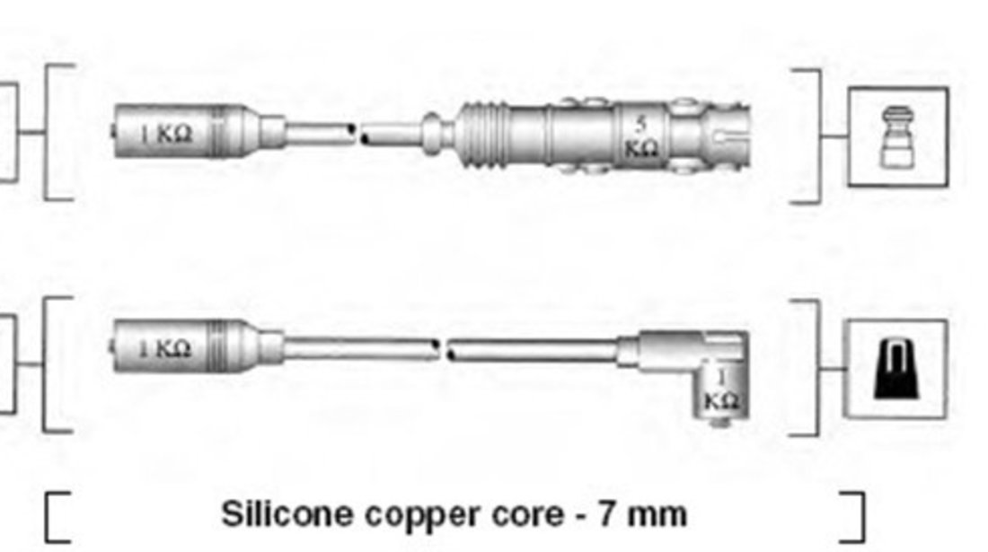 Set cablaj aprindere (941055050530 MAGNETI MARELLI) AUDI