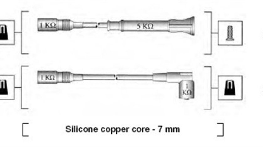 Set cablaj aprindere (941075180556 MAGNETI MARELLI) BMW