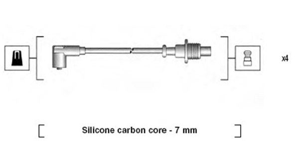 Set cablaj aprindere (941085150567 MAGNETI MARELLI) Citroen,FIAT,PEUGEOT