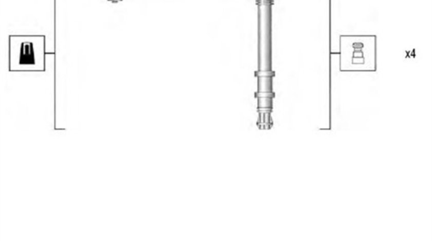 Set cablaj aprindere (941095800618 MAGNETI MARELLI) FIAT,LANCIA