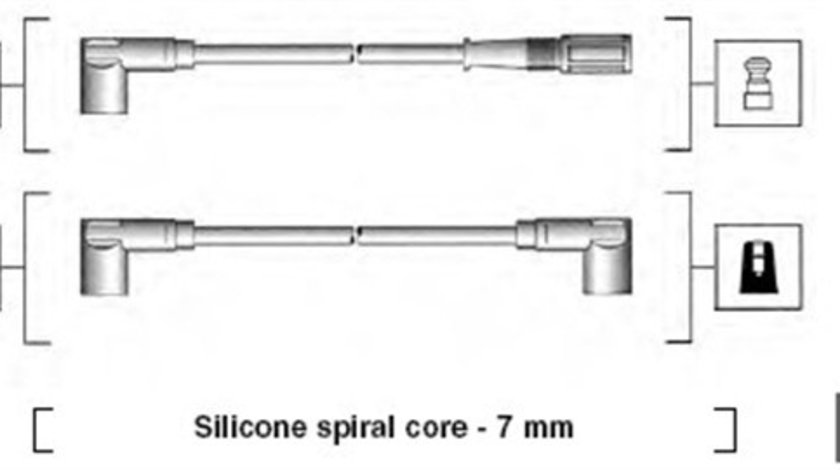 Set cablaj aprindere (941095860624 MAGNETI MARELLI) FIAT,SEAT