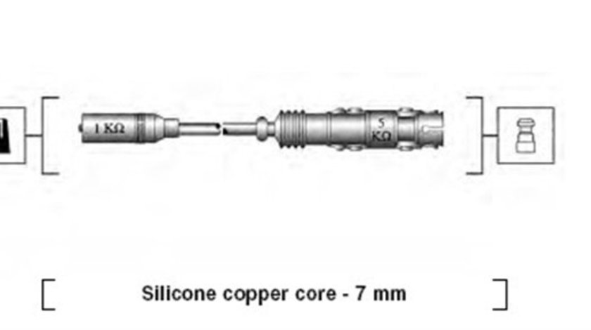 Set cablaj aprindere (941175250764 MAGNETI MARELLI) VW