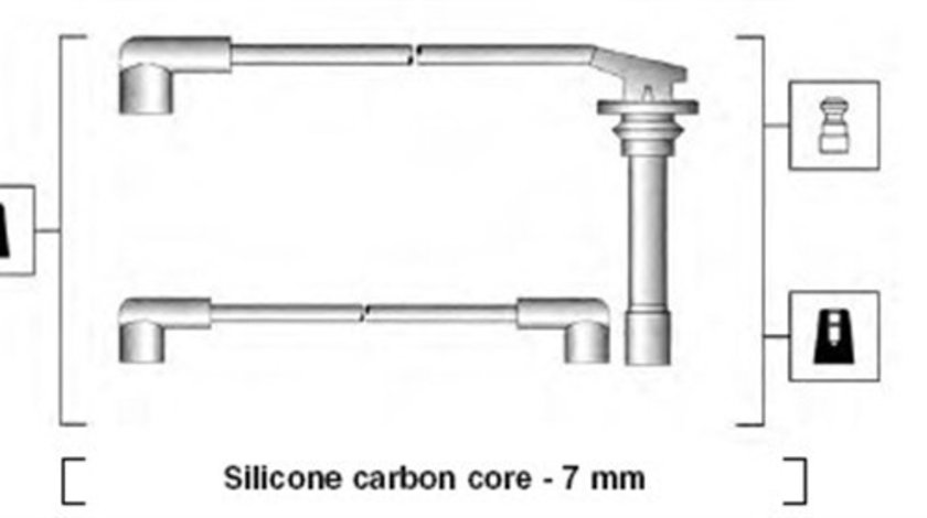 Set cablaj aprindere (941295030852 MAGNETI MARELLI) NISSAN