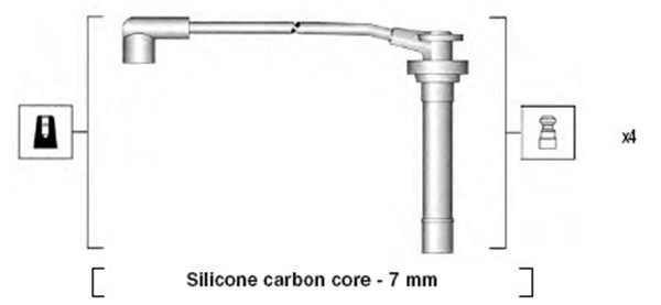 Set cablaj aprindere (941295060855 MAGNETI MARELLI) NISSAN