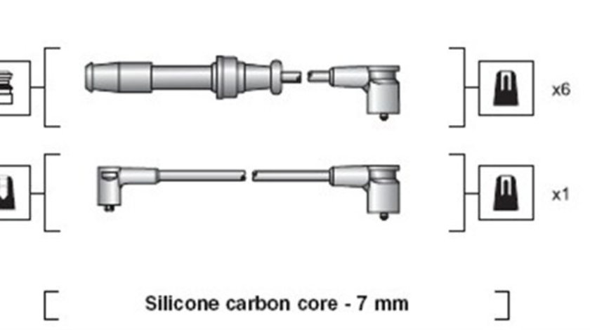 Set cablaj aprindere (941318111049 MAGNETI MARELLI) Citroen,PEUGEOT