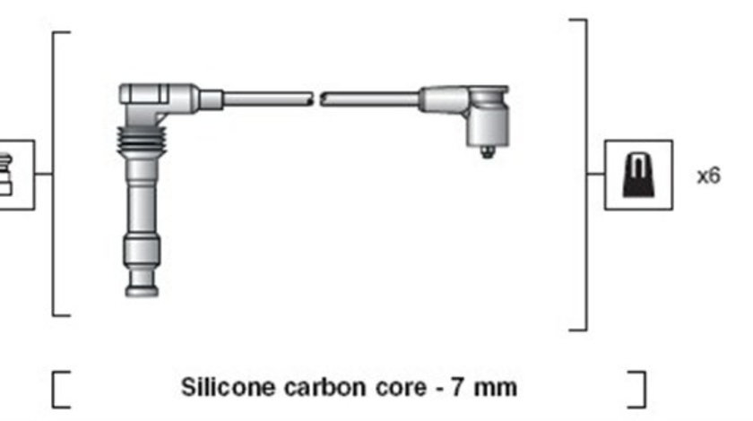 Set cablaj aprindere (941318111050 MAGNETI MARELLI) OPEL