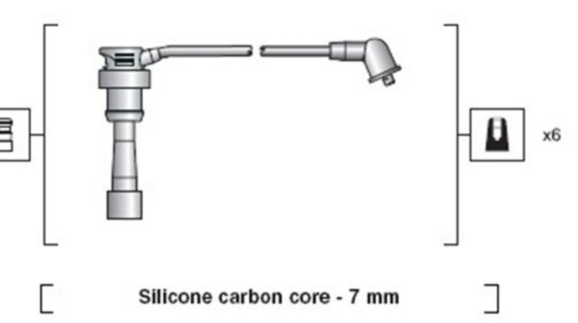 Set cablaj aprindere (941318111087 MAGNETI MARELLI) MITSUBISHI