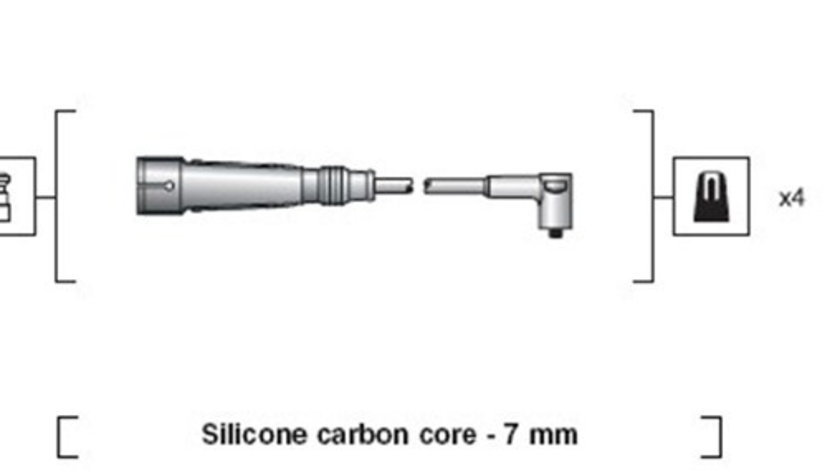 Set cablaj aprindere (941318111123 MAGNETI MARELLI) LANCIA