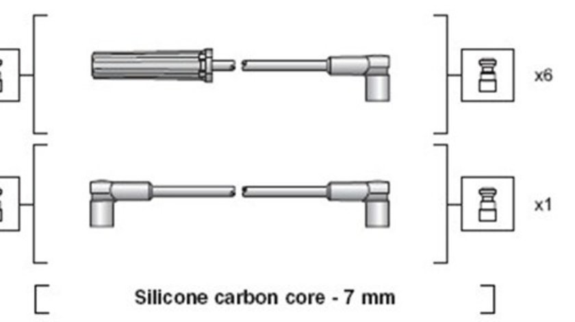 Set cablaj aprindere (941318111136 MAGNETI MARELLI) CHEVROLET,PONTIAC