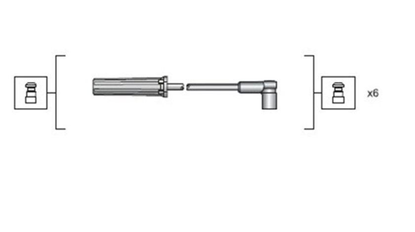 Set cablaj aprindere (941318111143 MAGNETI MARELLI) BUICK,CHEVROLET,PONTIAC