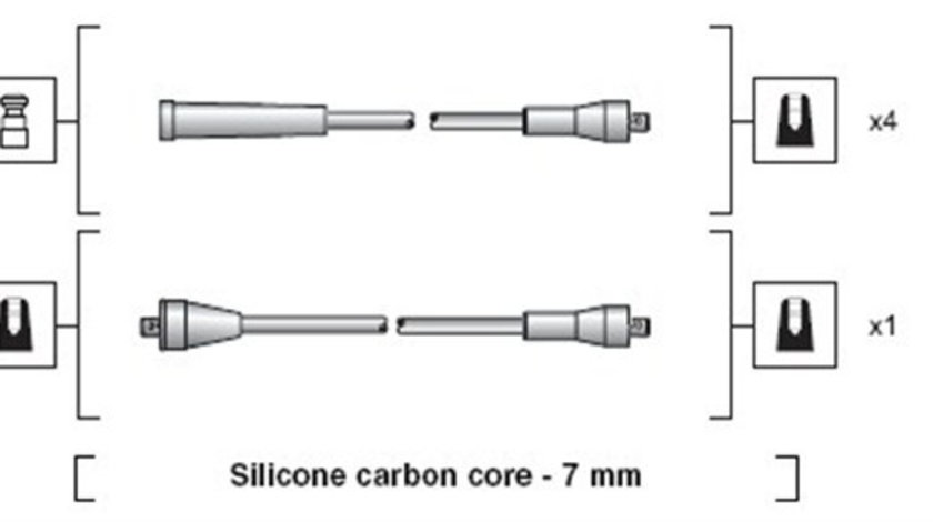 Set cablaj aprindere (941318111168 MAGNETI MARELLI) HONDA,MAZDA