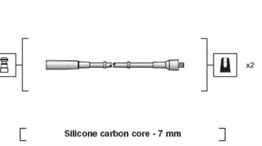 Set cablaj aprindere (941318111197 MAGNETI MARELLI) FIAT