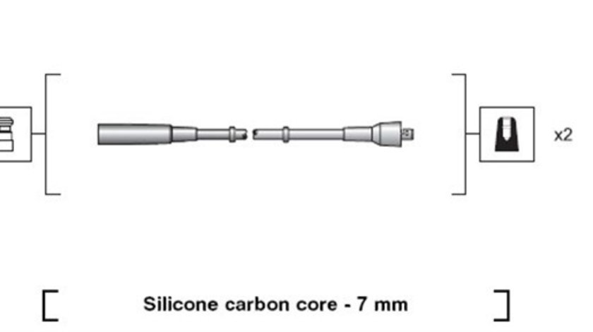 Set cablaj aprindere (941318111205 MAGNETI MARELLI) FIAT