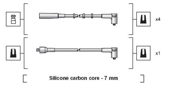 Set cablaj aprindere (941318111212 MAGNETI MARELLI) FSO