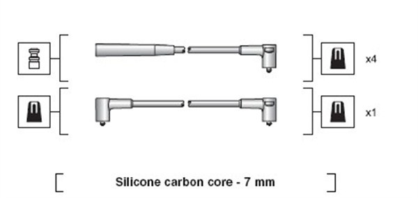 Set cablaj aprindere (941318111250 MAGNETI MARELLI)